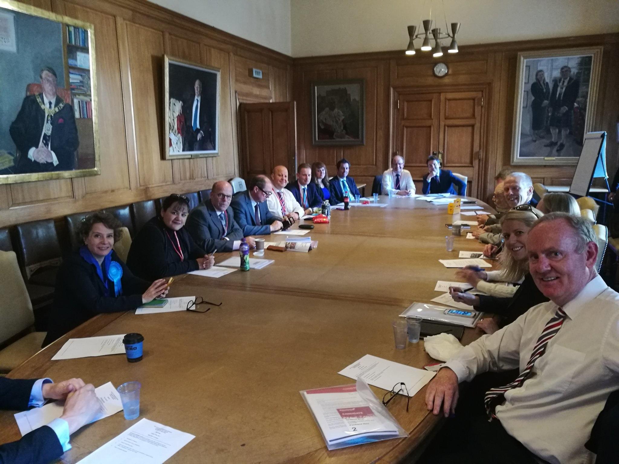 The new Edinburgh Conservative Group meeting for the first time at City Chambers
